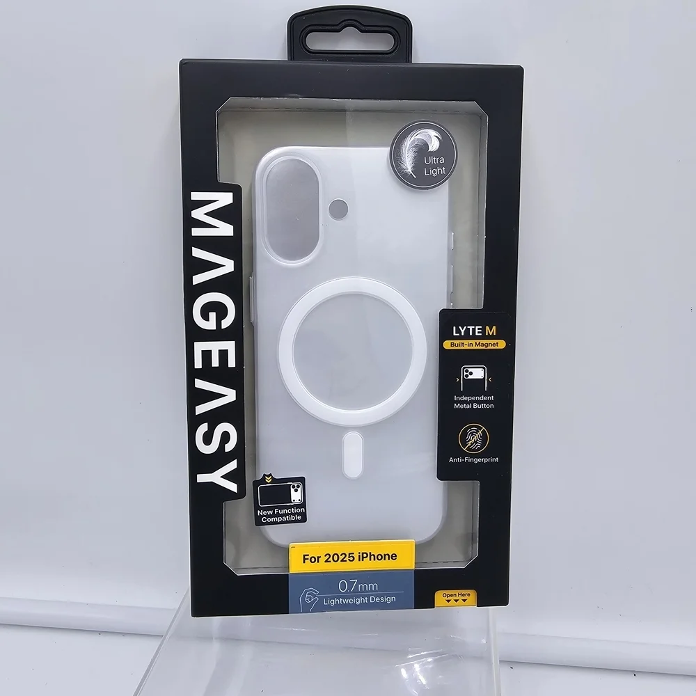 iPhone 17 Lightweight MagSafe Anti-Fingerprint Translucent White Case New in Box